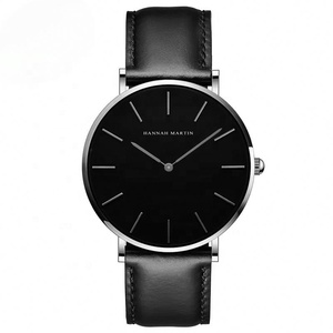 นาฬิกาข้อมือผู้ชาย OEM ODM คุณภาพสูง สีโรสโกลด์ สายหนังสีน้ำตาล ดีไซน์เรียบง่าย สำหรับธุรกิจ กันน้ำ ระบบควอตซ์ - Product Image 3