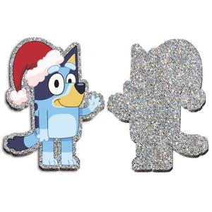 Dijes Planos de Resina con Purpurina Personalizados con Diseño de <span class=keywords><strong>Perro</strong></span> Azul de Dibujos Animados, Insignia de Resina, Cabujón Plano, Adorno de Acrílico con Purpurina y Cinta - Product Image 4