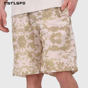 Pantalones Cortos de Camuflaje para Hombre, Estilo Desierto, Corte Holgado, Cintura Elástica, Ligeros, Ropa Urbana, OEM ODM - Product Image 2