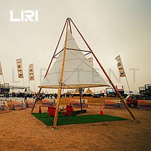 Tentes d'hôtel en bambou de <span class=keywords><strong>tipi</strong></span> de désert en bois extérieur imperméable Polonais pour le garage de couverture de <span class=keywords><strong>voiture</strong></span> - Product Image 3
