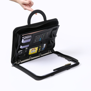 Danh mục đầu tư nghệ thuật cuốn sách bìa cứng A4 điều hành da chủ sở hữu Hướng dẫn sử dụng vít bài cuốn sách 3 vòng với chất kết dính kinh doanh - Product Image 3