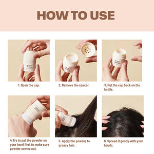 Poudre volumisante 2-en-1 pour cheveux, couvre les racines, contrôle l'huile, texturise et coiffe, pour cheveux fins et gras, unisexe, 10g - Product Image 4