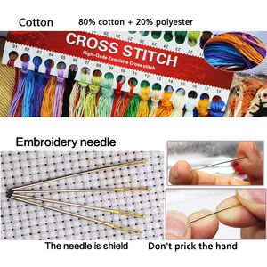 Bullfinch <span class=keywords><strong>11CT</strong></span> <span class=keywords><strong>punto</strong></span> <span class=keywords><strong>de</strong></span> <span class=keywords><strong>cruz</strong></span> al por mayor Diy el regalo perfecto Kit <span class=keywords><strong>de</strong></span> <span class=keywords><strong>punto</strong></span> <span class=keywords><strong>de</strong></span> <span class=keywords><strong>cruz</strong></span> hecho a mano bordado decoraciones para el hogar - Product Image 6