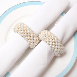 Anneaux <span class=keywords><strong>de</strong></span> <span class=keywords><strong>serviette</strong></span> en alliage tissé avec perles, style occidental, <span class=keywords><strong>pour</strong></span> mariage, anneau <span class=keywords><strong>de</strong></span> <span class=keywords><strong>serviette</strong></span> perlé, anneau <span class=keywords><strong>de</strong></span> <span class=keywords><strong>serviette</strong></span> élastique, utilisation au restaurant, vente en gros - Product Image 6