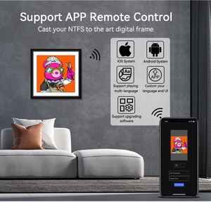Para Decoración del Hogar/Salón/Hotel, Marco Digital NFT con Sistema Android de 33 Pulgadas, Reproductor de Publicidad con Software - Product Image 4