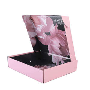 Custom logo printing corrugated cardboard box shipping box shoes and clothes mailing corrugated paper packaging gift box