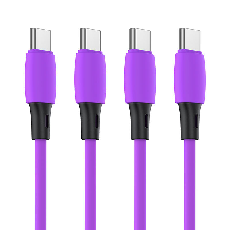 สายเคเบิล TPE USB สีม่วง