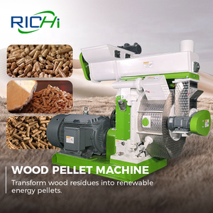 Machine à granulés de bois RICHI <span class=keywords><strong>Bio</strong></span> Mass - Machine à granulés de bois de palmier haute efficacité, production d'une tonne par heure - Product Image 1