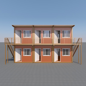 Maison conteneur modulaire de luxe DDP 20 pieds 40 pieds petite maison de camping préfabriquée hôtels pratiques immeubles de bureaux pour l'école en plein air - Product Image 3