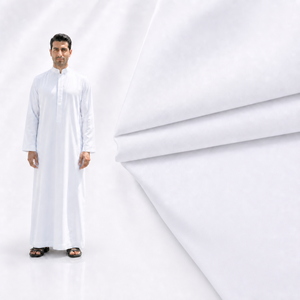 Tissu <span class=keywords><strong>japonais</strong></span> 100% coton 210G/M antistatique pour thobe arabe, tissu pour thobe saoudien, tissu pour abaya homme 100% - Product Image 6