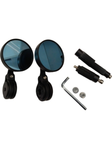 Manubrio tondo moto specchietti retrovisori blu vetro per PIAGGIO GILERA GP800 850 NEXUS FUOCO 500 CX125 <span class=keywords><strong>Runner</strong></span> <span class=keywords><strong>200</strong></span> 125 - Product Image 4