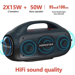 Hopetar <span class=keywords><strong>A50</strong></span>ลำโพงบลูทูธพลังงานสูง,ลำโพงกลางแจ้งแบบพกพาไร้สาย Karoke ศูนย์ดนตรีซับวูฟเฟอร์ซูเปอร์เบสออดิโอพร้อมไมค์ - Product Image 6