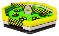 Hualong Jeu d'aventure gonflable Machine de saut rotative Eliminator Sweeper Meltdown Wipeout pour 10 personnes en bâche PVC