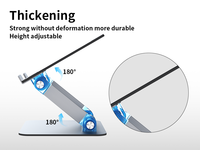 Nouvel arrivage : Support d'ordinateur portable réglable et pliable en aluminium et plastique pour bureau et domicile