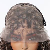 Perruque en dentelle à base de soie japonaise 13x6, boucles petites et volumineuses, style afro naturel, densité 150%, best-seller