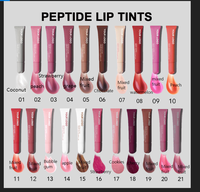 Base de gloss à lèvres transparente hydratante au peptide végétalien, teinte à lèvres à marque privée, cosmétique en gros