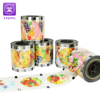 Film de scellage transparent pour gobelets de bubble tea, impression personnalisée, 90 mm, 95 mm, 98 mm, 110 mm, film plastique PP laminé facile à décoller, rouleau de film de scellage