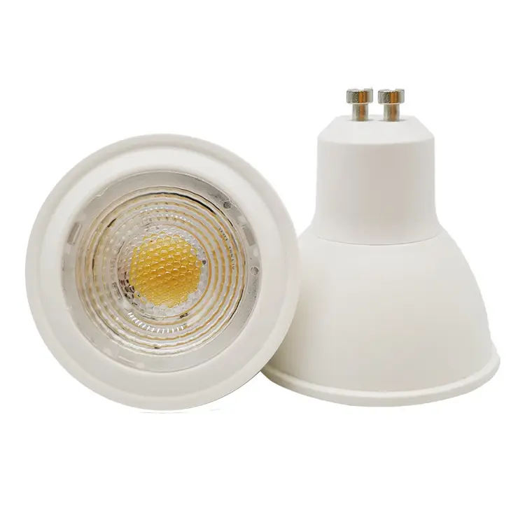 Lampu Sorot LED GU10 5W/6W/7W, Lampu Sorot Bawah 2 Pin Dapat Diredupkan AC110-265V