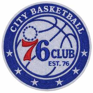 Patch en tissu personnalisé flexible, logo de club de basketball, petit patch brodé, à repasser sur vêtements/chapeaux - Product Image 1
