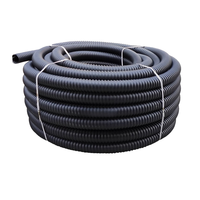 Tuyau de protection de câbles flexible en PE100 HDPE de grand diamètre, conduit perforé souterrain, connexion par fusion à emboîtement