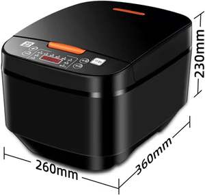 En stock, cuiseur à riz électrique numérique intelligent Silver Crest 5L, écran tactile LCD, multifonction, antiadhésif, pour la maison - Product Image 2