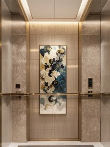 Morden Titanium 304 Hairline Ascenseur de passagers en acier inoxydable pour 6 personnes - Product Image 6