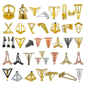 सोफे हार्डवेयर पैर चमकदार पैर स्टेनलेस स्टील फर्नीचर भागों एकल सोने के धातु सोफे के लिए पैर सहायक उपकरण पैर - Product Image 6