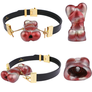 Toptan fiyat açık ağız <span class=keywords><strong>Hole</strong></span> topu delik ve ayarlanabilir kemer ile yumuşak silikon deri açık ağız Fetish fetiş esaret seks oyuncakları - Product Image 1