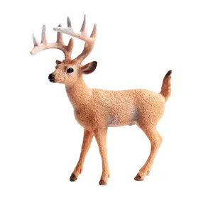 Heißer Verkauf Tiere Abbildung Realistische Hirsche Spielzeug Für Kinder Weihnachten Dekorationen Miniatur Deer Desktop Decor