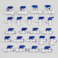 1/2 "1/4" 3/8 "OD Tube Pipe Fitting T et Y Tee 3 Way Quick Connect Ball Valve