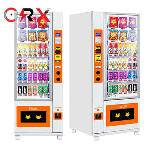 Exhibición de la máquina expendedora de aperitivos para bebidas, aperitivos, monedas, aceptación de billetes para ubicaciones, material de acero - Product Image 1