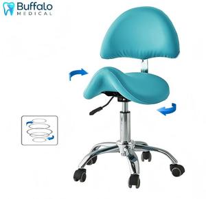 Silla <span class=keywords><strong>de</strong></span> Dentista con Ruedas Buffalo, Altura Ajustable, Asiento Médico Ergonómico para Clínica - Product Image 1