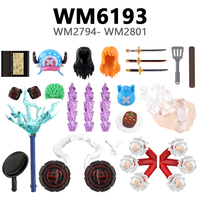 WM6193 Anime 1 Pieza Tony Tony Chopper Roronoa Zoro Monkey D. Luffy Sanji Nami Nico Robin Mini Bloques de Construcción de Acción Juguetes para Niños