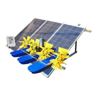Solar Padel ruedas aireadores estanque aireador peces la agricultura para más oxígeno.