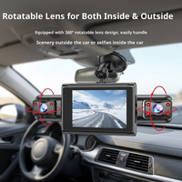 Cámara para Auto DVR de 4 Canales 1080P con WiFi, GPS, Grabación Frontal 1080, Trasera 720, Izquierda/Derecha 480, Visión Nocturna, Monitor de Estacionamiento y Aplicación Móvil