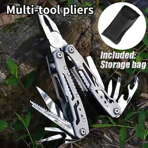 Multifunction Stainless Steel Folding <b>Pliers</b> and <b>Mini</b> Portable Blade Knife Set Pocket Knife with Multiple Tools - Product Image 2