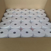 Rouleaux de papier thermique premium blanc 57x50mm 100% pâte de bois, simples, pour terminaux de paiement et imprimantes de reçus portables Bluetooth POS