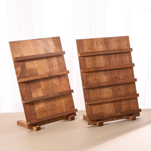 Solid Wood <b>Display</b> Rack Multi Layer Jewelry Stand Rustic Home Decor Shandong Made Durable - Product Image 3