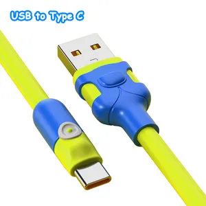 Poshshine Kabel USB Tipe C, Kawat USB-C Pengisian Cepat 1M 2M untuk Huawei