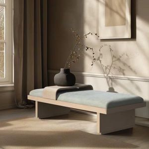 Casa moderna divano sgabelli ottomani nordico camera da letto fine panca posto salotto grande tessuto ottomano in <span class=keywords><strong>legno</strong></span> scarpe fasciatoio sgabello - Product Image 2