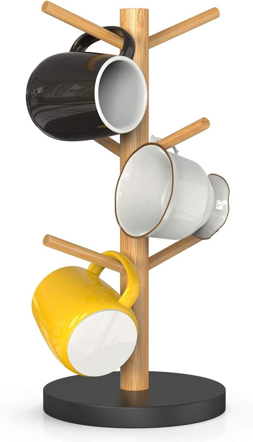 mug rack with 6 hooks