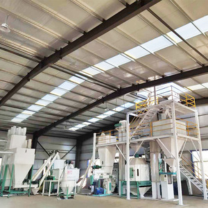 1-2 Tons Per Hour Complete Poultry Animal Feed Pellet Machine/Cattle Chicken Pig Feed Production Line Price