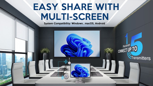 VCOM Estensore Schermo Wireless 4K RX TX 15 Metri Plug and Play Set di Estensione <span class=keywords><strong>USB</strong></span> C a <span class=keywords><strong>HDMI</strong></span> - Product Image 3