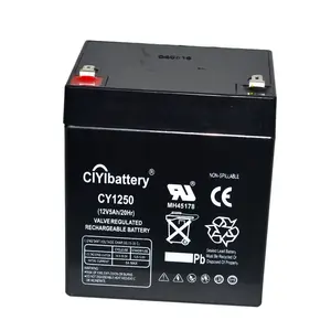 26 Years Super Quality Maintenance Free Battery Valve Regulated Sealed Lead Acid Battery 12V 5AH