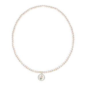 1487 Natural Freshwater <b>Pearl</b> 18 Inch <b>Cultured</b> <b>Pearl</b> <b>Necklace</b> 925 Silver 14K Gold Plated Vintage Round Shape Women's - Product Image 4