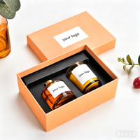 Boîtes à bougies en papier écologiques, emballage de luxe, logo en relief, forme personnalisée, boîte rigide pour bougies, boîte cadeau pour cadeaux d'aromathérapie