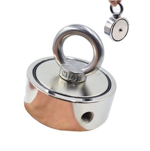 Imán de neodimio redondo de doble cara <span class=keywords><strong>para</strong></span> Río o <span class=keywords><strong>pesca</strong></span>, con perno ocular, 1200lbs, fuerza de tracción, imanes de <span class=keywords><strong>pesca</strong></span> de neodimio - Product Image 5