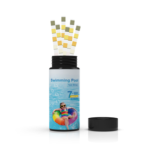 Tiras de prueba de agua <span class=keywords><strong>para</strong></span> <span class=keywords><strong>piscinas</strong></span> 7 en 1, papel de prueba multifuncional <span class=keywords><strong>para</strong></span> bromo, ácido cianúrico y pH, kit portátil <span class=keywords><strong>para</strong></span> análisis de agua de <span class=keywords><strong>piscinas</strong></span> - Product Image 6