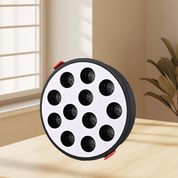 Spot encastré LED multi-têtes personnalisé, carré et rond, matriciel, anti-éblouissement, 4W 6W 16W, éclairage commercial intérieur