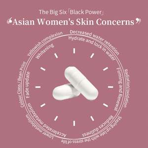 คอลลาเจนกลูต้าพลัส วิตามินซี แอลกลูต้าไธโอน แคปซูลผิวขาวเร็ว ใยอาหาร ผลิตภัณฑ์เสริมอาหารเพื่อความงามสำหรับผู้ใหญ่ - Product Image 3